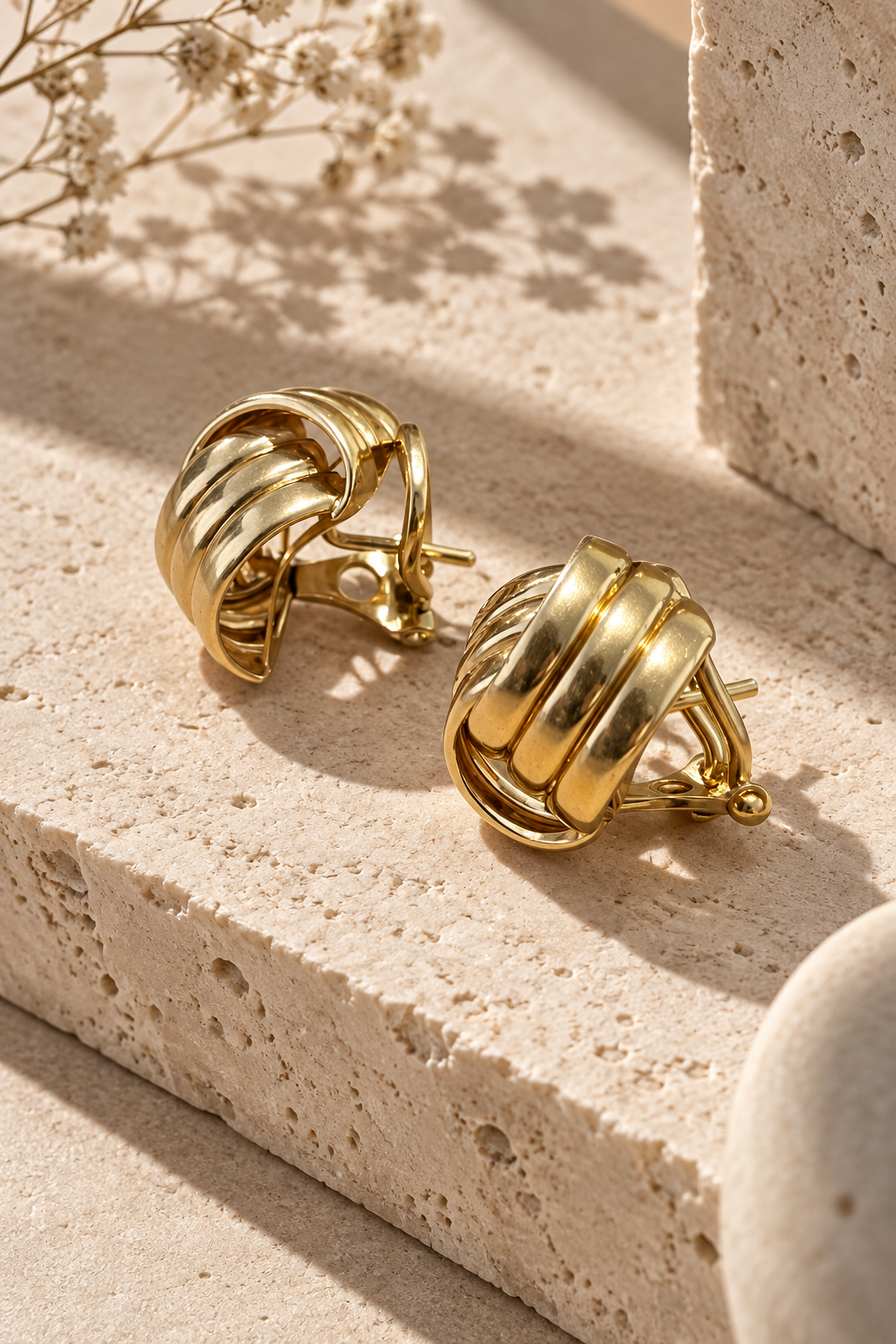 Pendientes 80,s de oro 18k