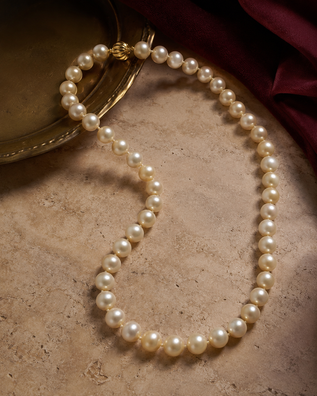 Collar gargantilla de perlas japonesas cierre oro 18k