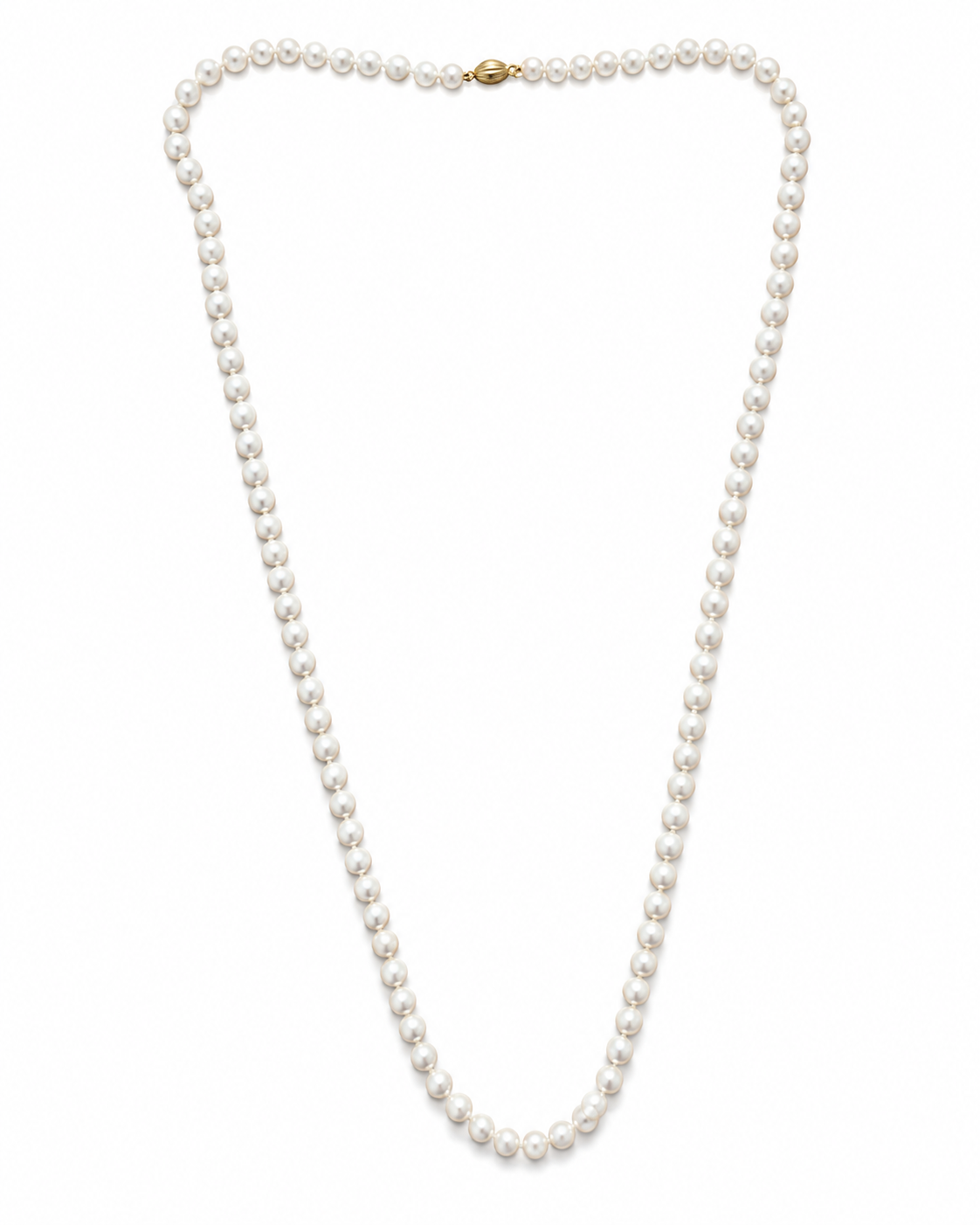 Collar "sautoir" de perlas japonesas y oro 18k