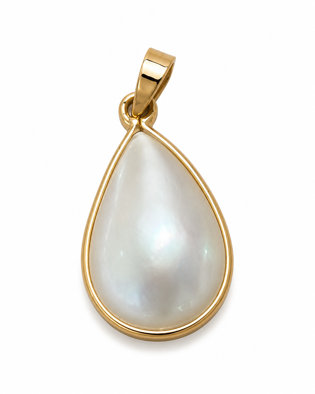 Colgante de oro 18k y perla mabé