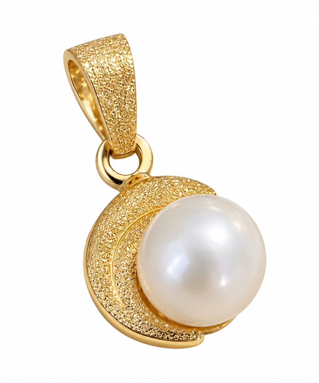 Colgante de oro 18k y perla
