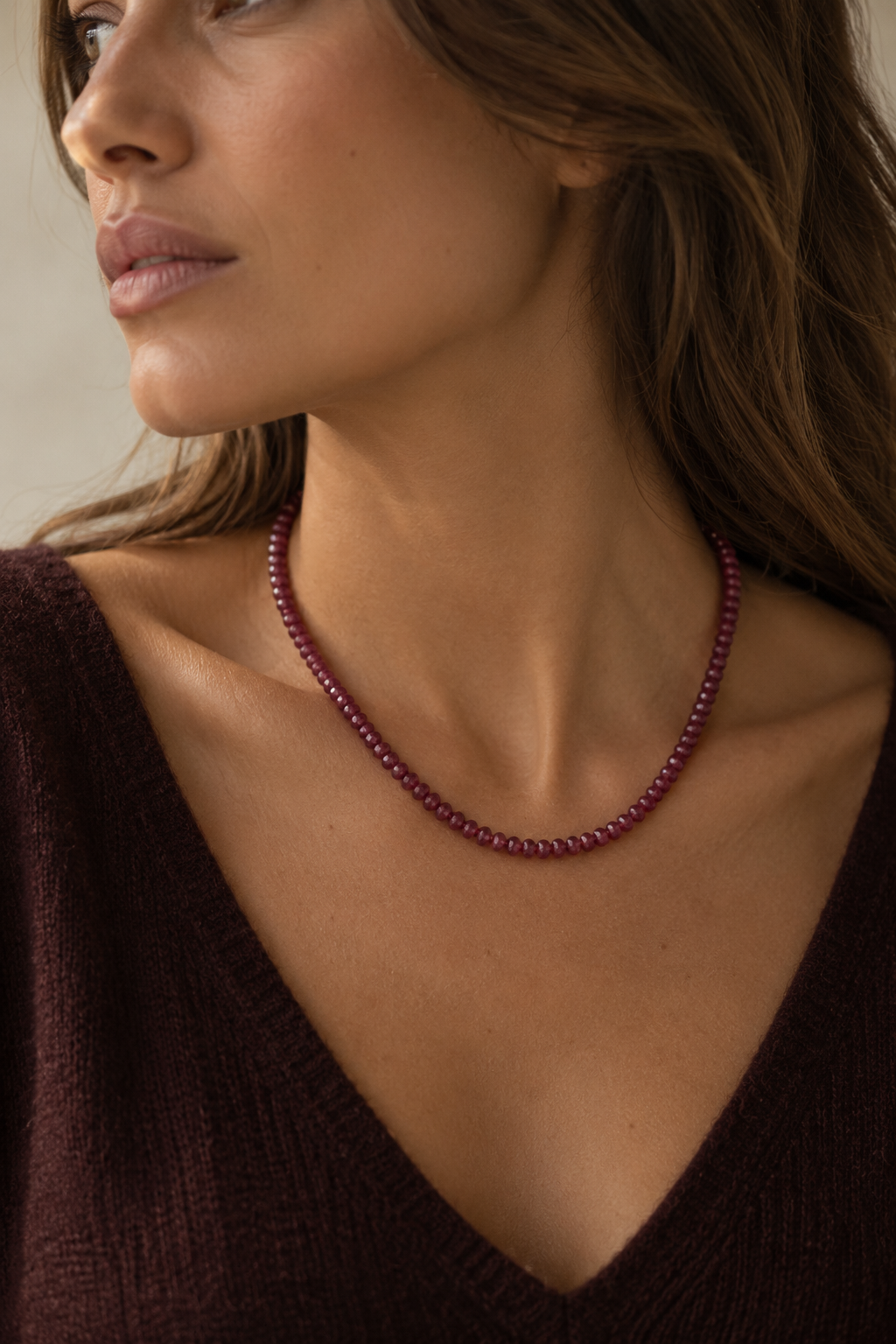 Collar de rubíes