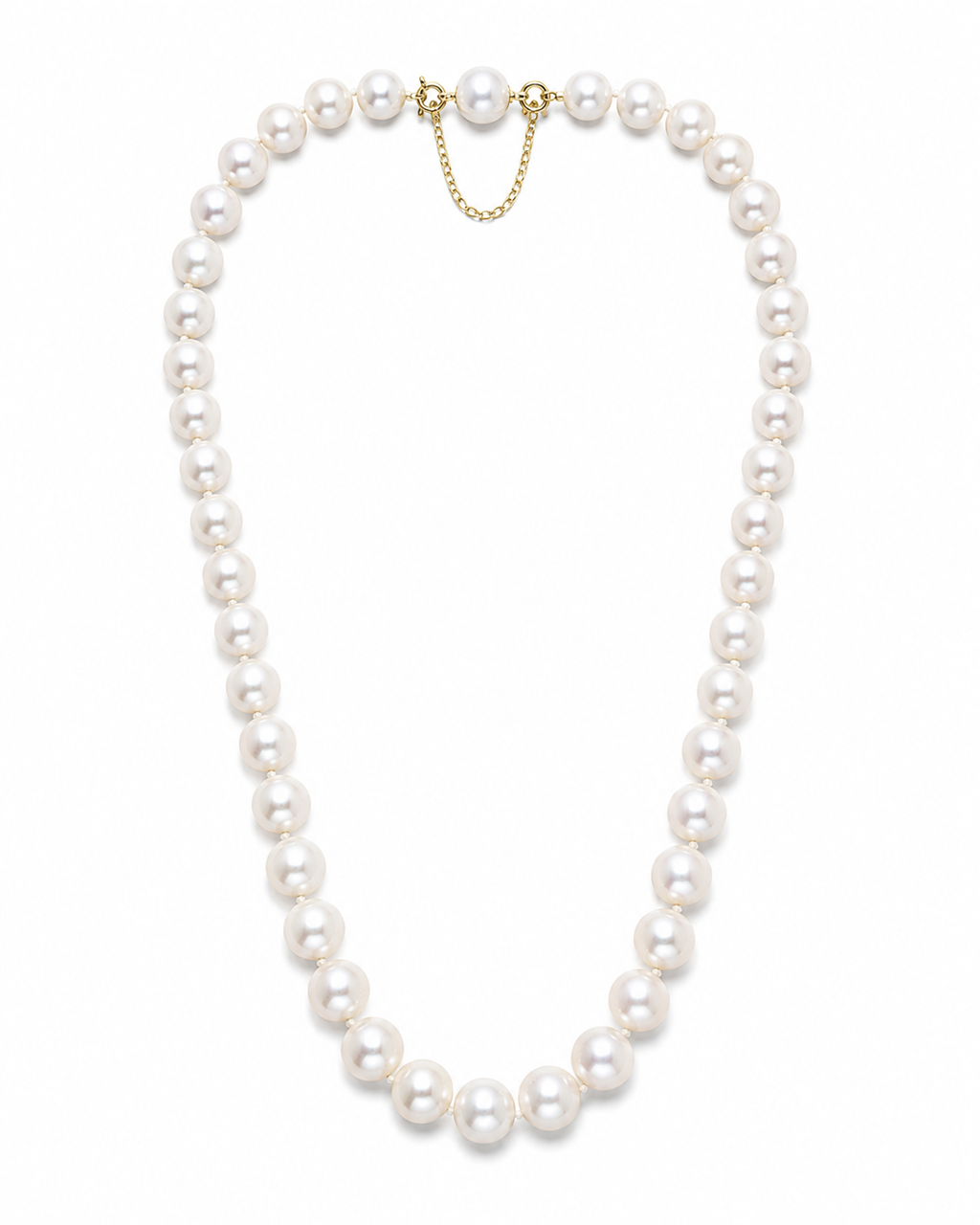 Collar perlas japonesas Akoya oro 18k