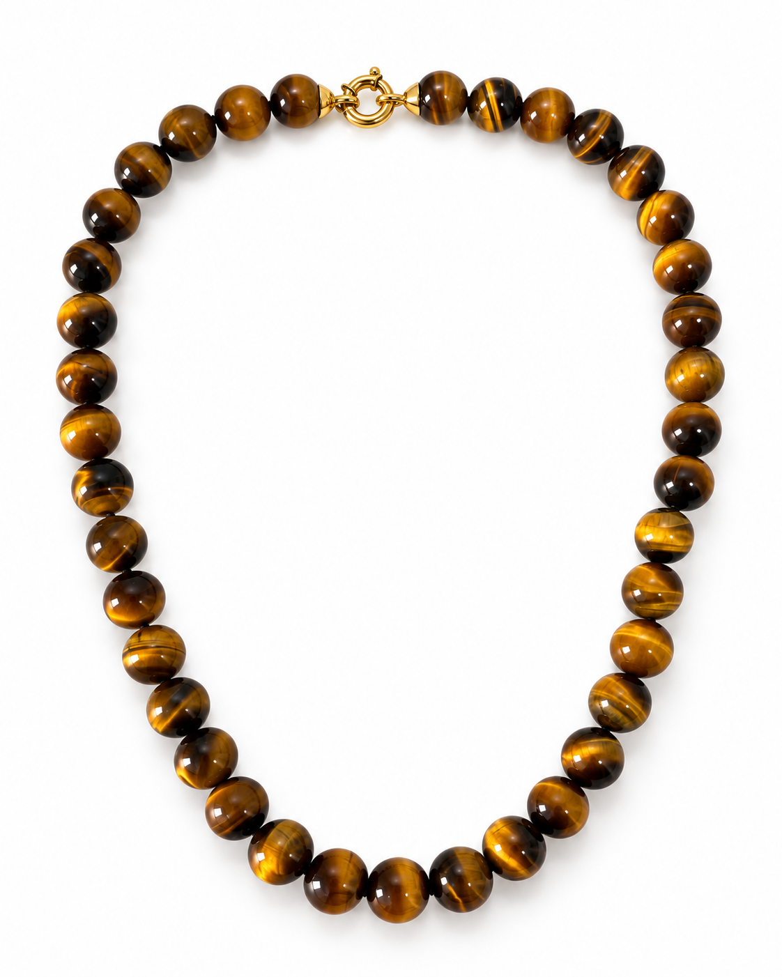 Collar "ojo de tigre" oro 18k