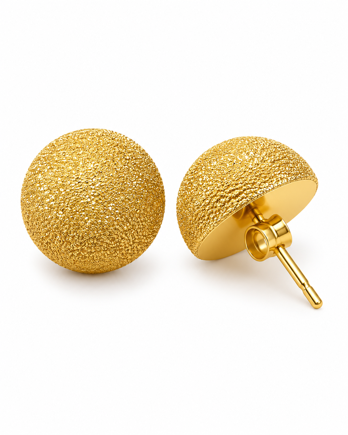 Pendientes oro texturizado